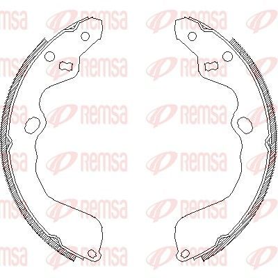 Stabdžių trinkelė REMSA 4153.00