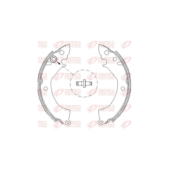 Stabdžių trinkelė REMSA 4157.00