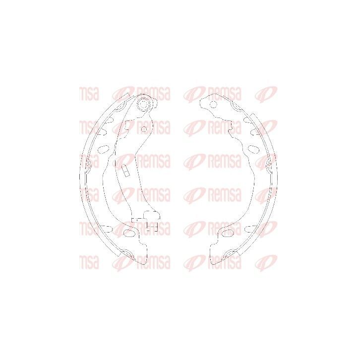 Stabdžių trinkelė REMSA 4158.00