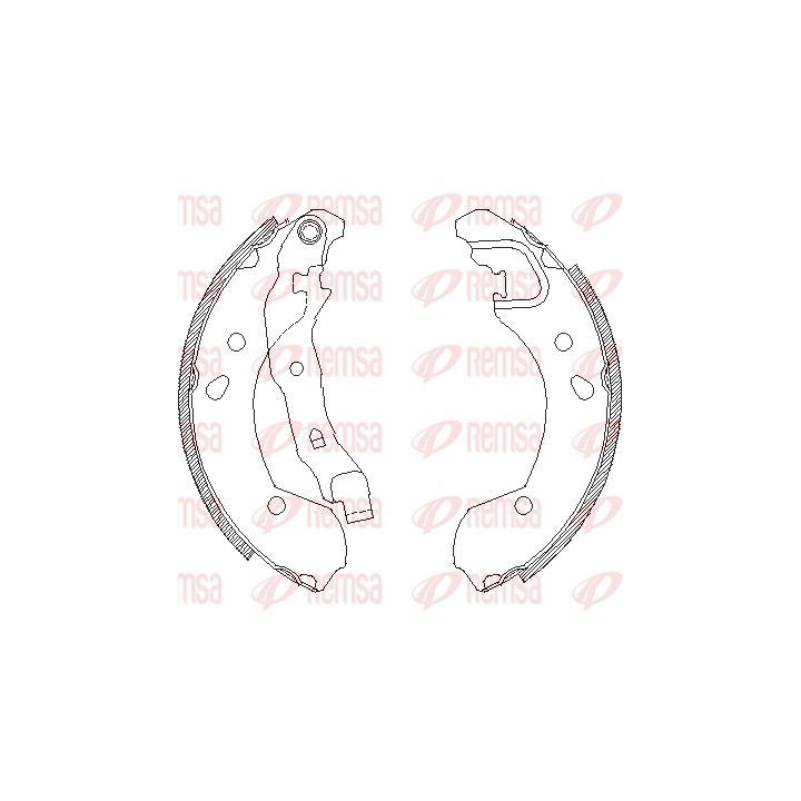 Stabdžių trinkelė REMSA 4168.00