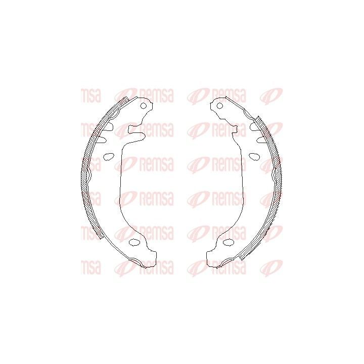 Stabdžių trinkelė REMSA 4169.00