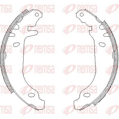 Stabdžių trinkelė REMSA 4169.00