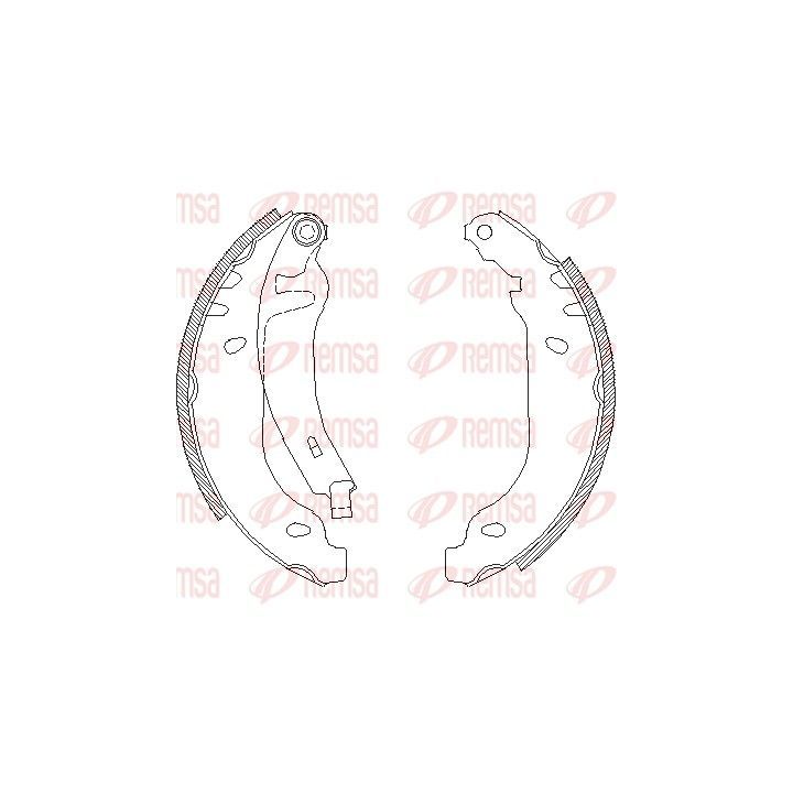 Stabdžių trinkelė REMSA 4169.02