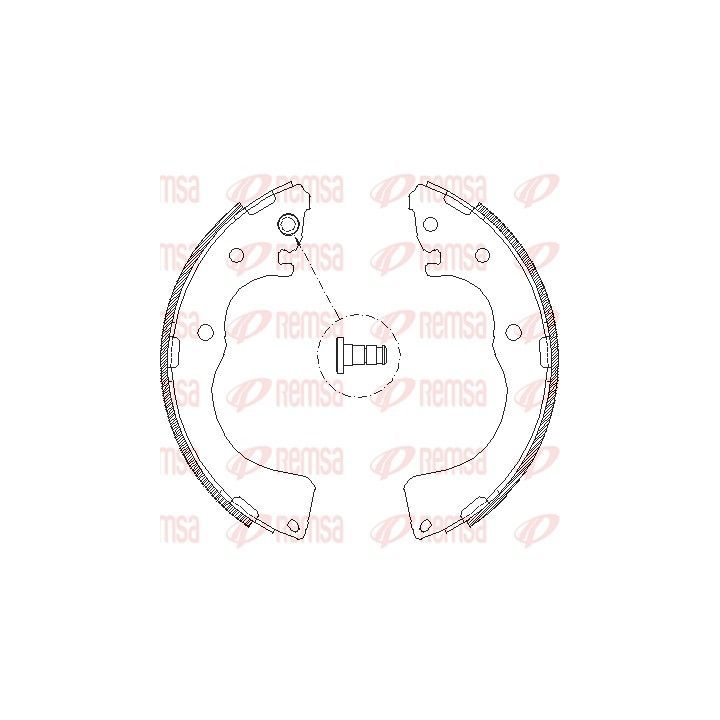 Stabdžių trinkelė REMSA 4171.00