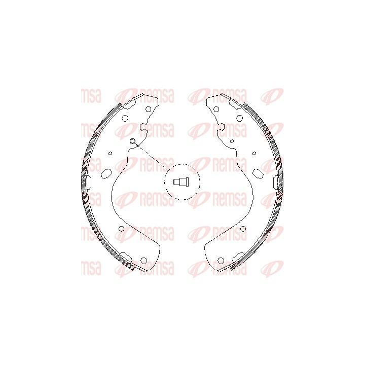 Stabdžių trinkelė REMSA 4175.00