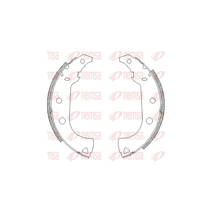 Stabdžių trinkelė REMSA 4176.00