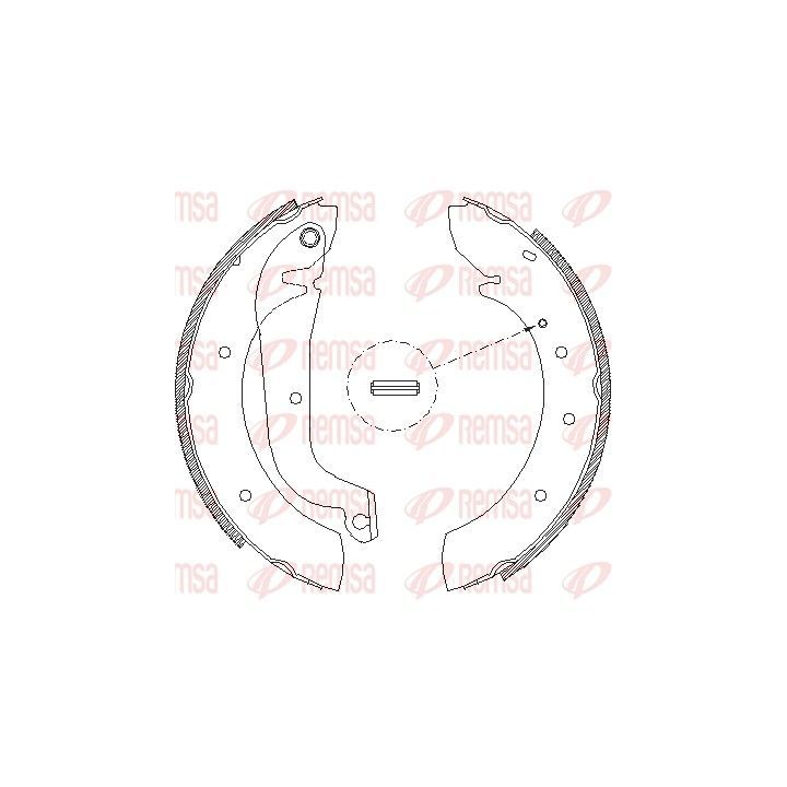 Stabdžių trinkelė REMSA 4178.00