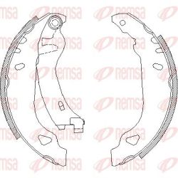 Stabdžių trinkelė REMSA 4179.01