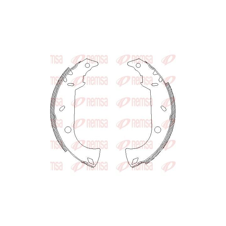 Stabdžių trinkelė REMSA 4180.00