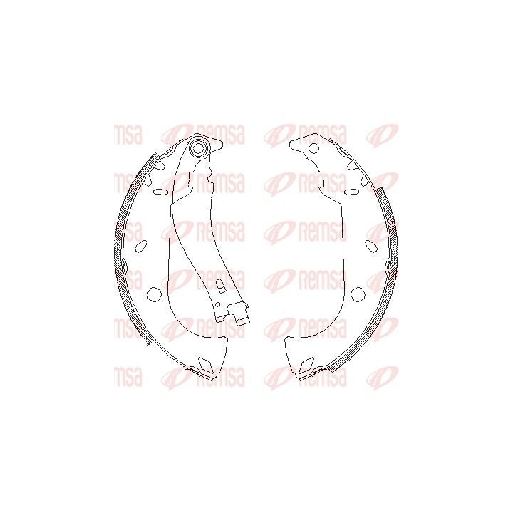 Stabdžių trinkelė REMSA 4180.01