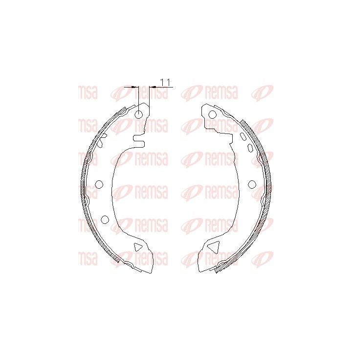 Stabdžių trinkelė REMSA 4182.00