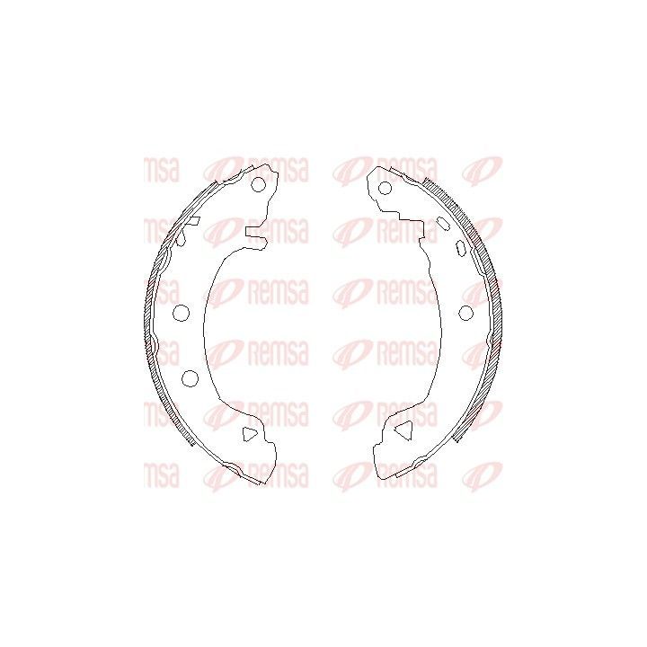 Stabdžių trinkelė REMSA 4182.04