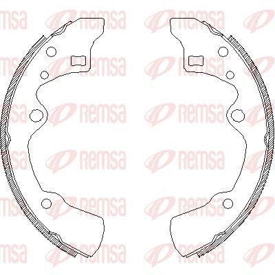 Stabdžių trinkelė REMSA 4183.00