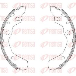 Stabdžių trinkelė REMSA 4190.00