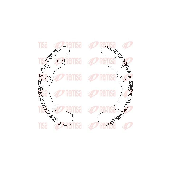 Stabdžių trinkelė REMSA 4190.00