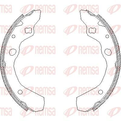 Stabdžių trinkelė REMSA 4190.00