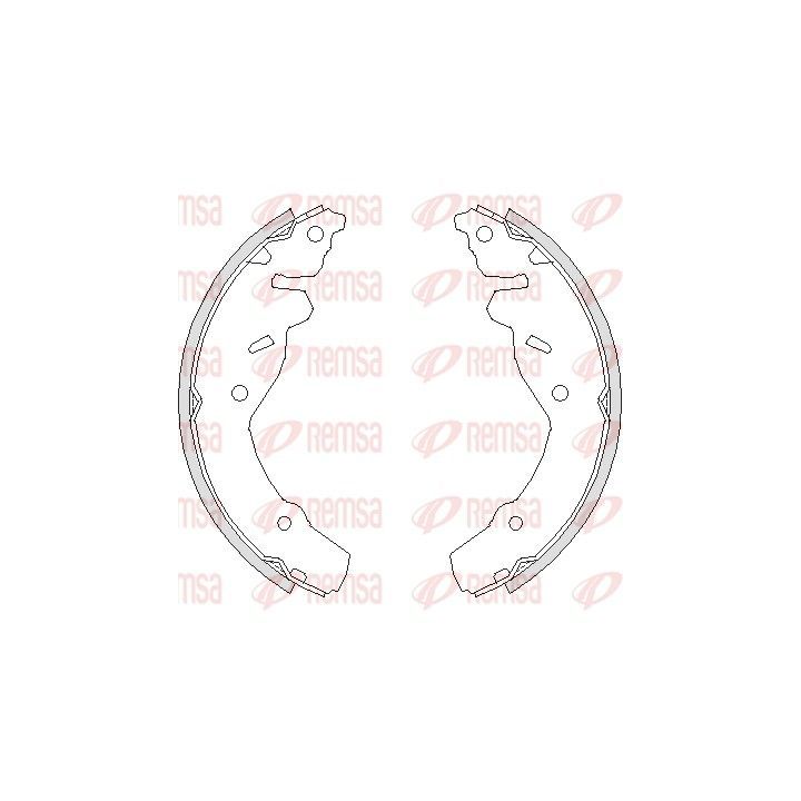Stabdžių trinkelė REMSA 4191.00