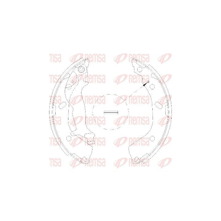 Stabdžių trinkelė REMSA 4193.00