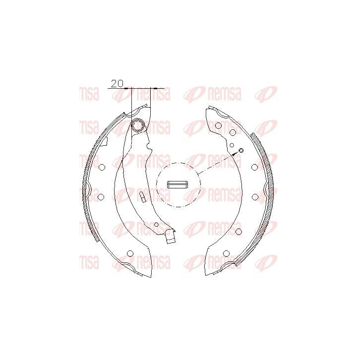Stabdžių trinkelė REMSA 4199.01