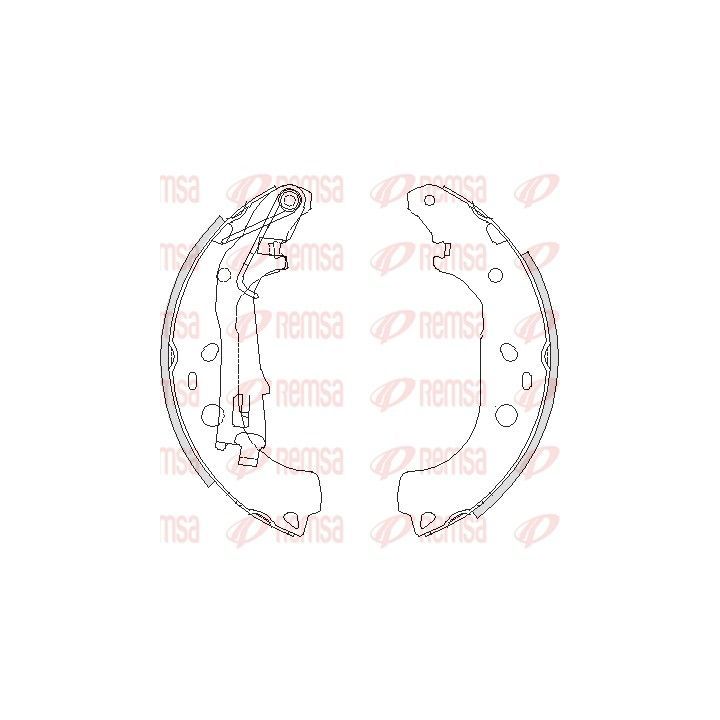 Stabdžių trinkelė REMSA 4206.00