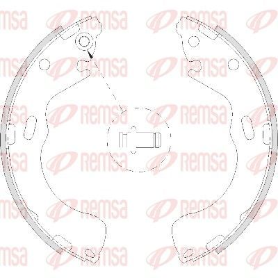 Stabdžių trinkelė REMSA 4210.00