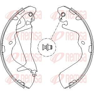 Stabdžių trinkelė REMSA 4215.00
