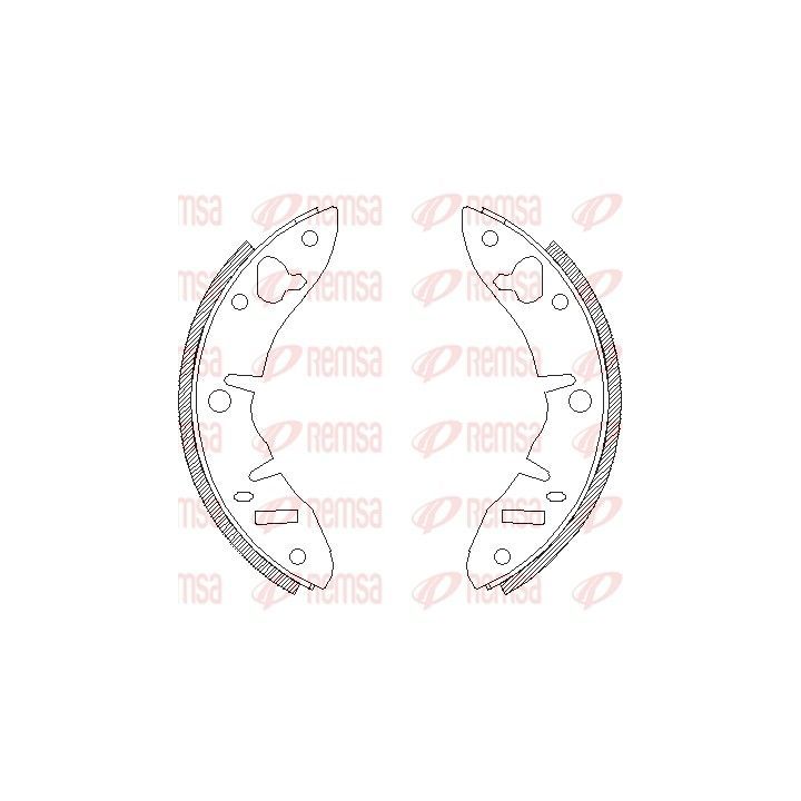 Stabdžių trinkelė REMSA 4220.00
