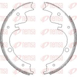 Stabdžių trinkelė REMSA 4226.00