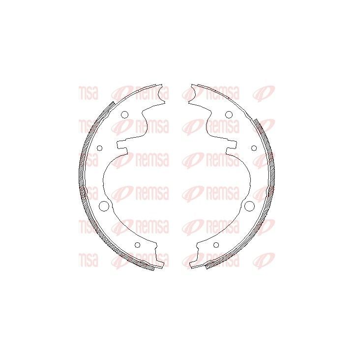 Stabdžių trinkelė REMSA 4226.00