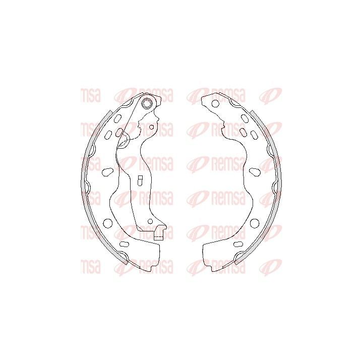 Stabdžių trinkelė REMSA 4227.00