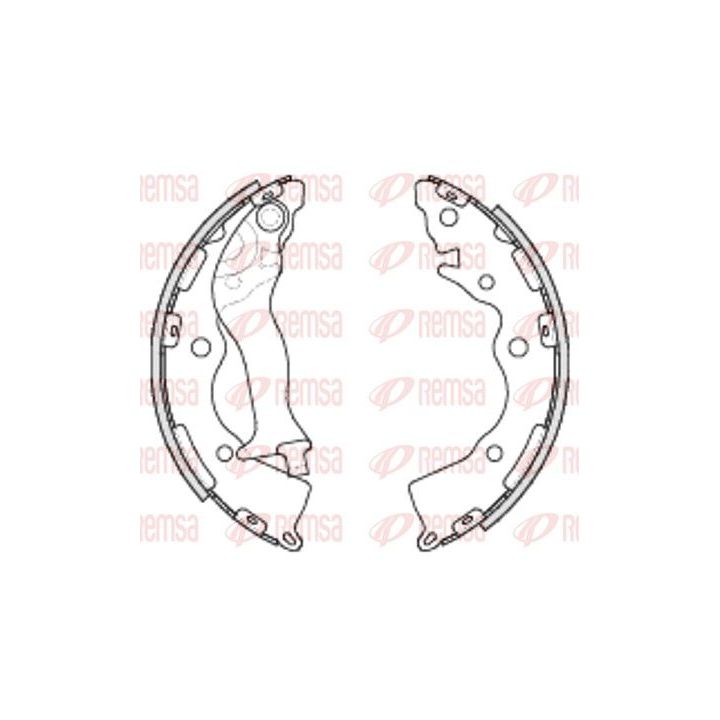 Stabdžių trinkelė REMSA 4234.00