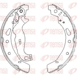 Stabdžių trinkelė REMSA 4242.00
