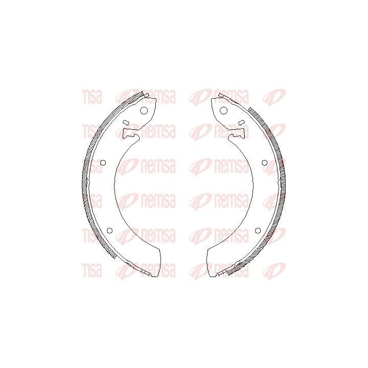 Stabdžių trinkelė REMSA 4245.00