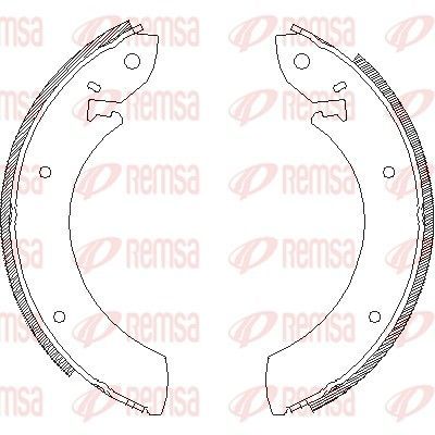 Stabdžių trinkelė REMSA 4245.00