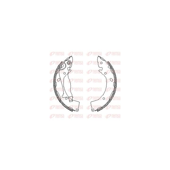 Stabdžių trinkelė REMSA 4248.01