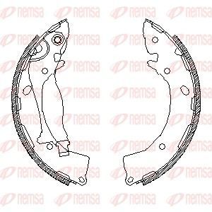 Stabdžių trinkelė REMSA 4248.01