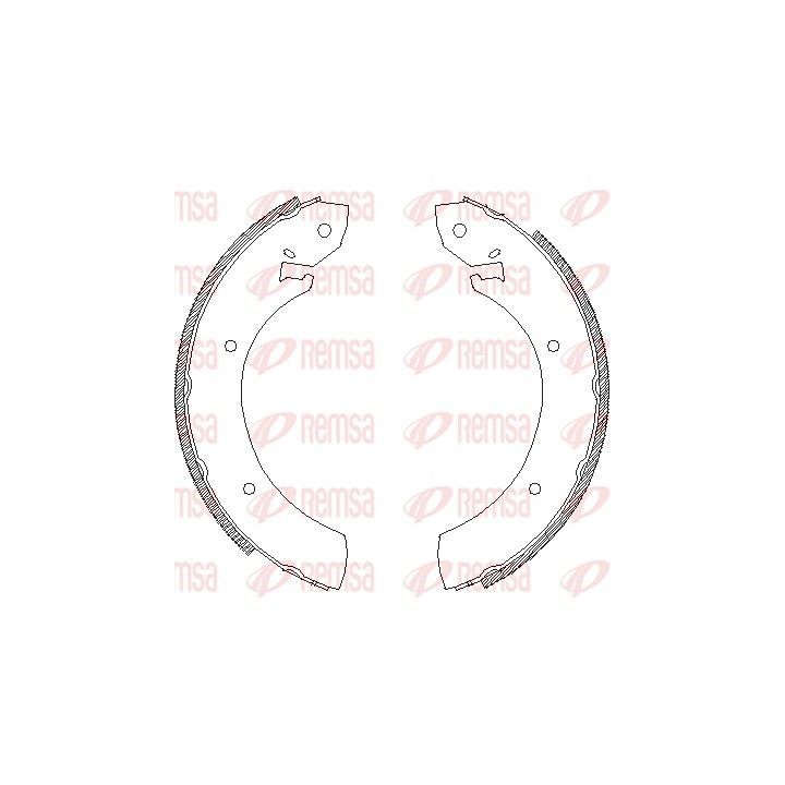 Stabdžių trinkelė REMSA 4250.01
