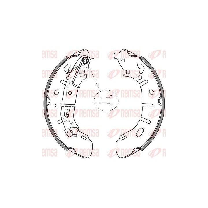 Stabdžių trinkelė REMSA 4263.00