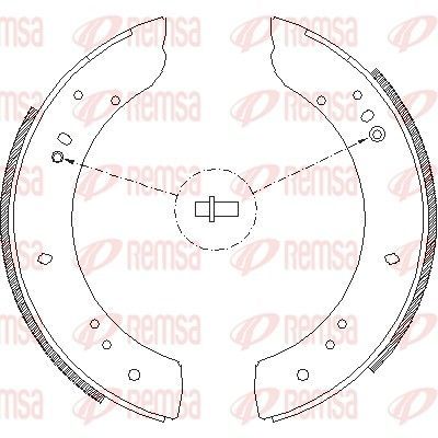 Stabdžių trinkelė REMSA 4283.00