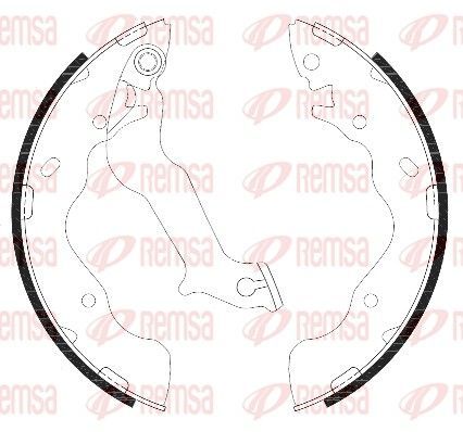Stabdžių trinkelė REMSA 4287.00