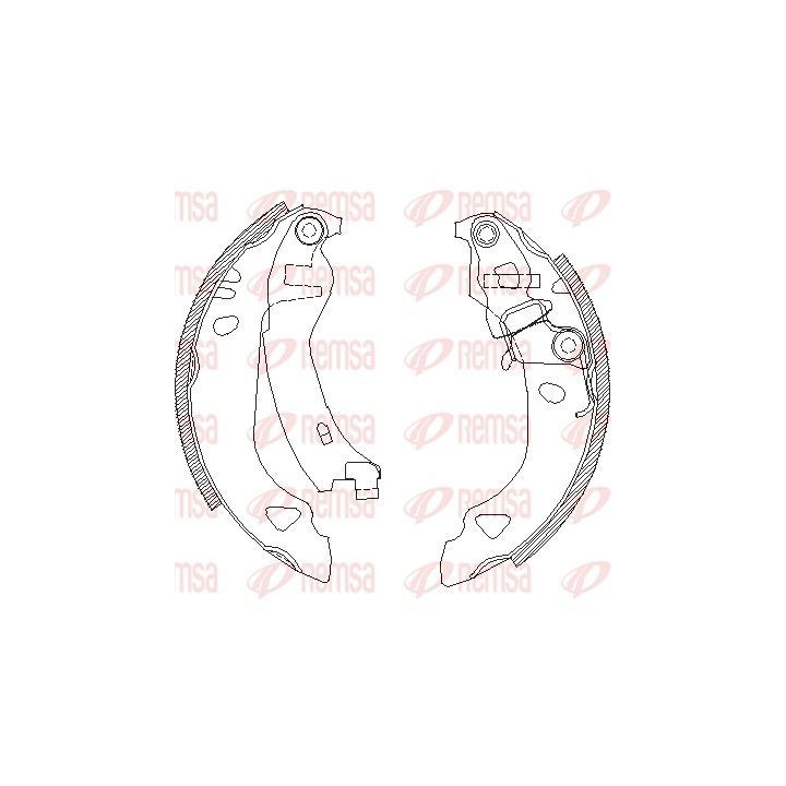 Stabdžių trinkelė REMSA 4302.00