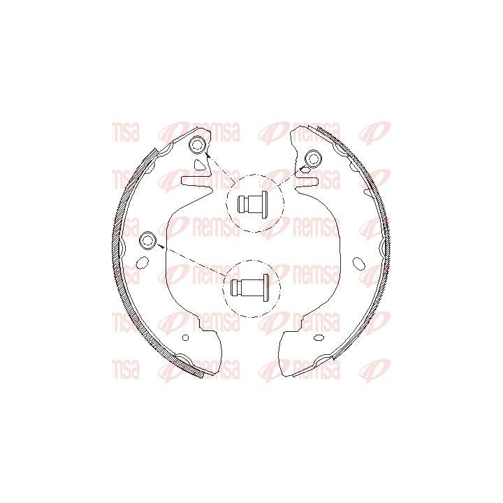 Stabdžių trinkelė REMSA 4305.01