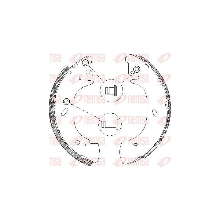 Stabdžių trinkelė REMSA 4306.01