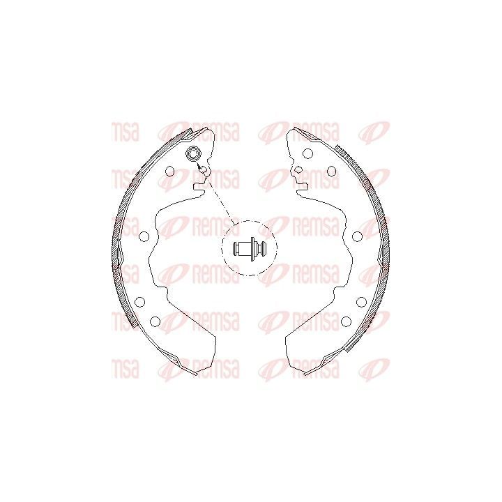 Stabdžių trinkelė REMSA 4316.00