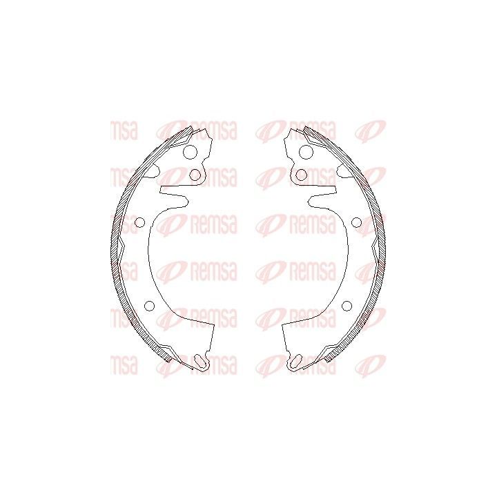 Stabdžių trinkelė REMSA 4325.00