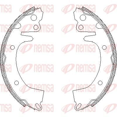 Stabdžių trinkelė REMSA 4325.00