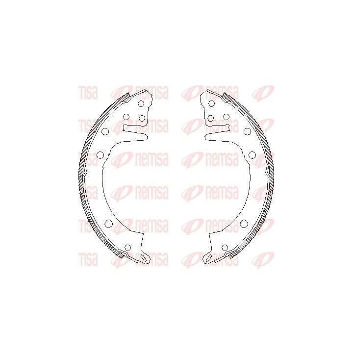 Stabdžių trinkelė REMSA 4326.00