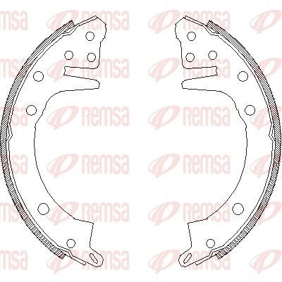 Stabdžių trinkelė REMSA 4326.00