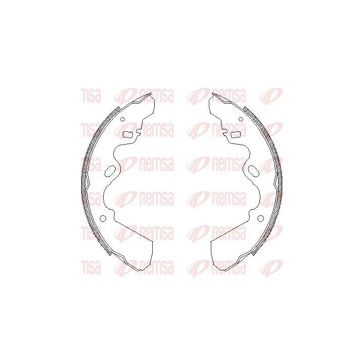 Stabdžių trinkelė REMSA 4337.00