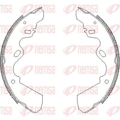 Stabdžių trinkelė REMSA 4337.00